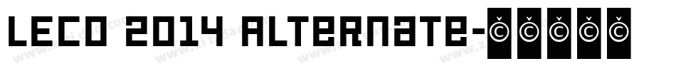 LECO 2014 Alternate字体转换